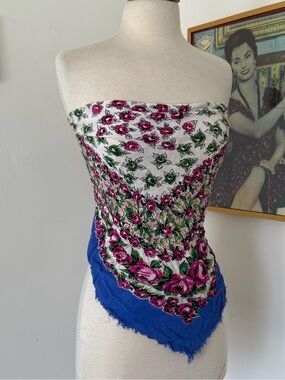 Vintage floral scarf
